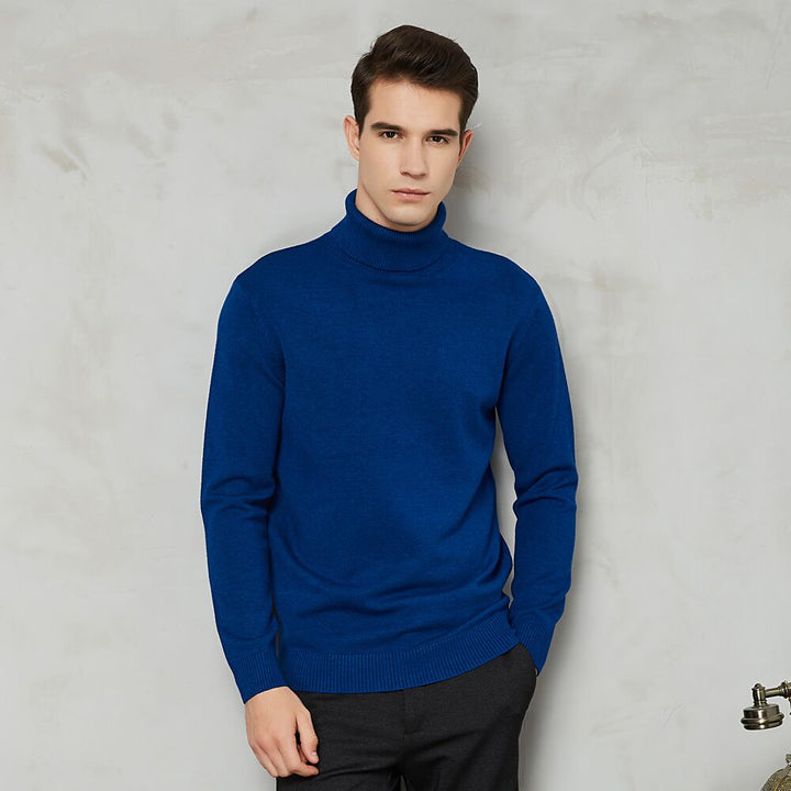 Lucas Maglione Uomo a Collo Alto – Pullover Slim Fit Elegante in Tessuto Morbido e Caldo