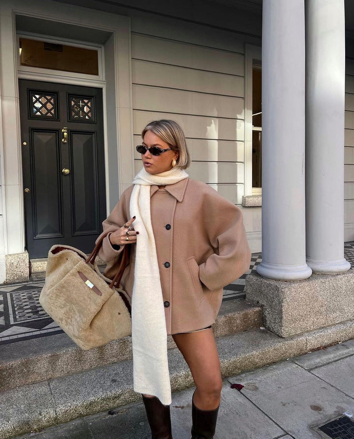 Olivia Cappotto Oversize Donna in Lana – Caldo, Elegante e Stile Rilassato