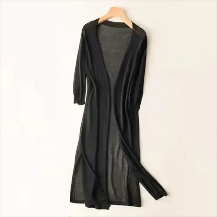 Éva | Cardigan Lungo Leggero Da Donna | Manica Lunga