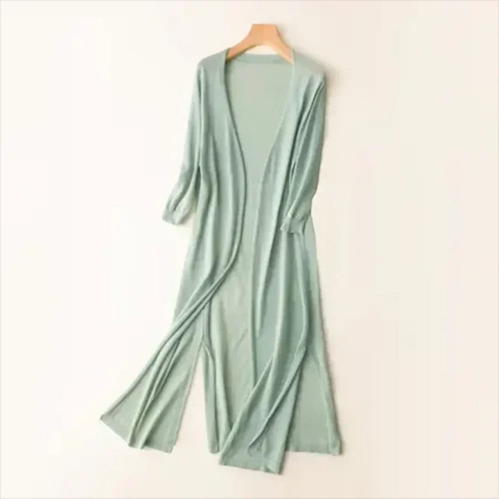Éva | Cardigan Lungo Leggero Da Donna | Manica Lunga