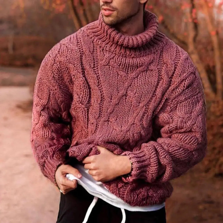 Isaiah Maglione Uomo Invernale a Trecce – Chunky, Caldo e Stile Classico
