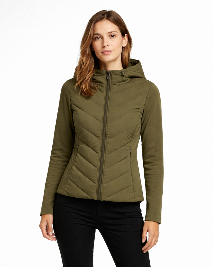 Erich Giacca Softshell Donna Trapuntata – Giacca Leggera con Cappuccio, Giacca Invernale