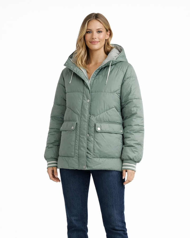 Emeline Piumino Donna Invernale – Giacca Trapuntata con Cappuccio, Piumino Casual Elegante