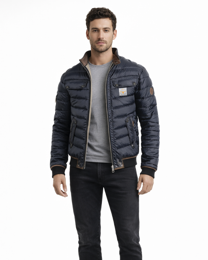 Evren Giacca Uomo Casual – Giacca Invernale con Collo Alto e Tasche Utility