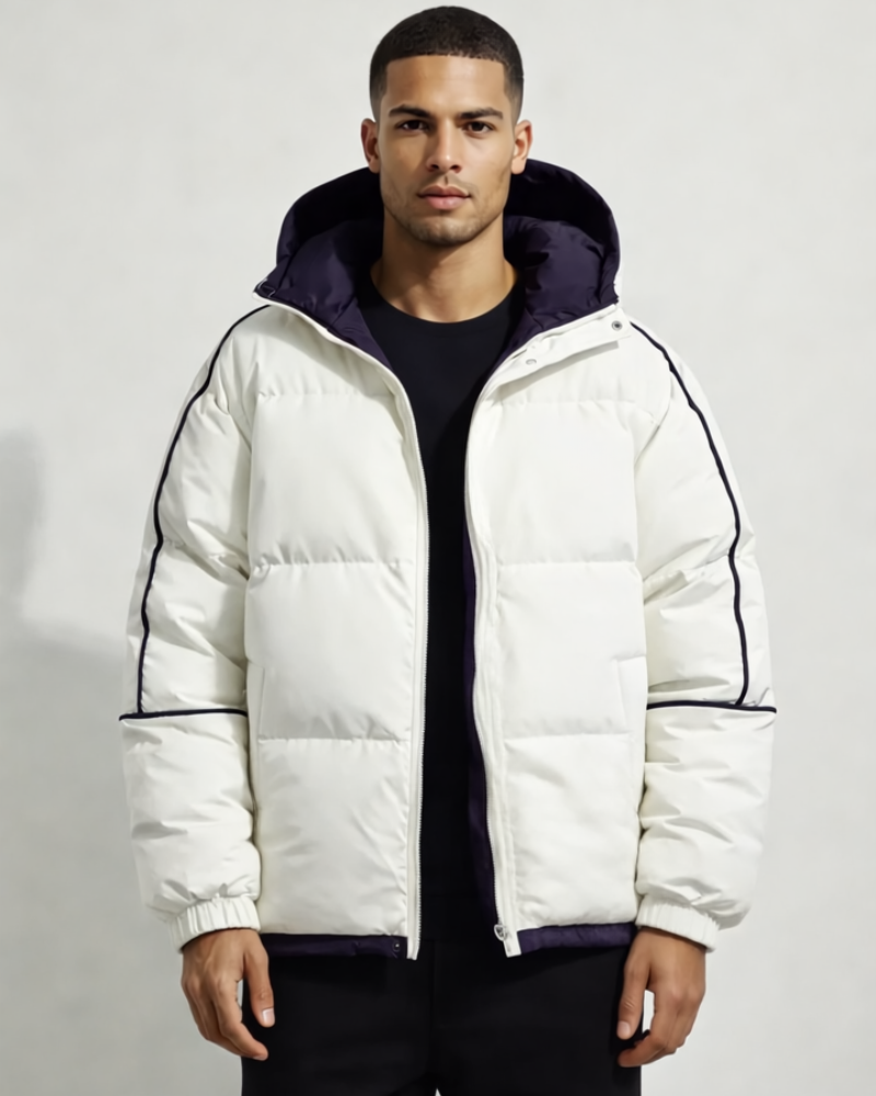 Lester Piumino Uomo Invernale – Giacca Trapuntata con Cappuccio, Piumino Moderno Casual
