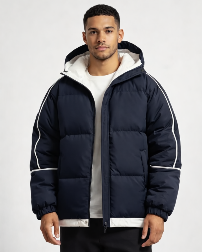 Lester Piumino Uomo Invernale – Giacca Trapuntata con Cappuccio, Piumino Moderno Casual