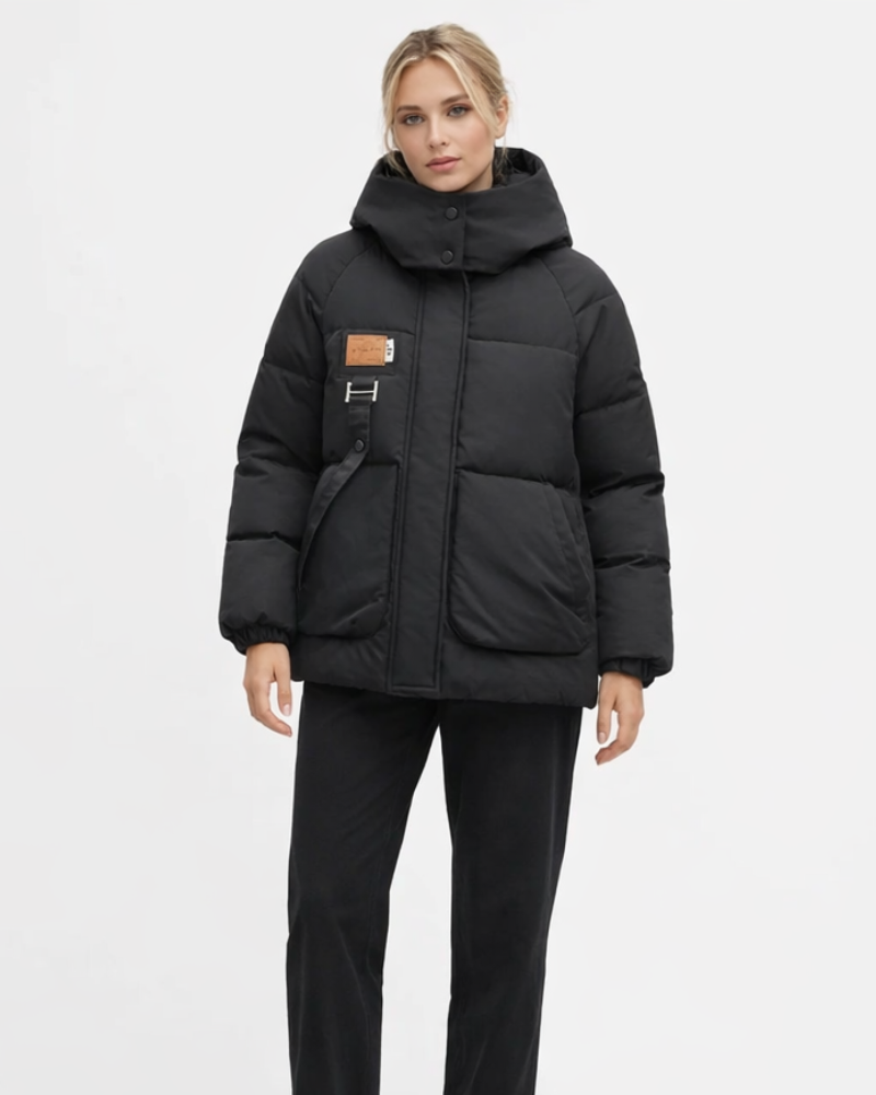 Dámská zimní péřová bunda Krystine – teplá elegantní bunda slim fit v moderním stylu