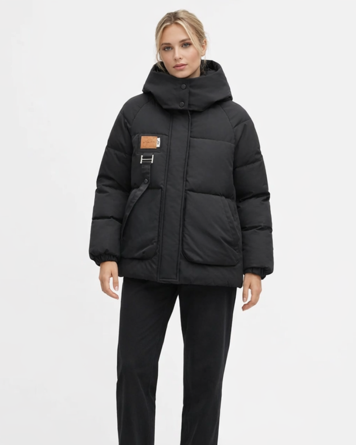 Dámská zimní péřová bunda Krystine – teplá elegantní bunda slim fit v moderním stylu