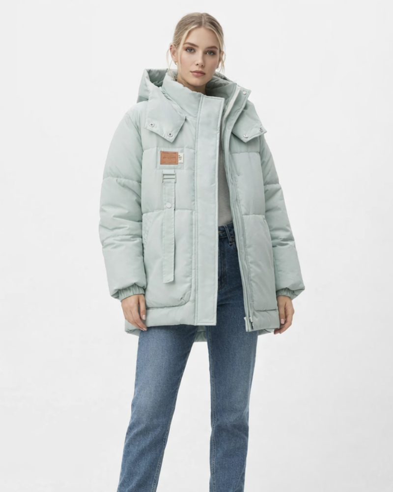 Dámská zimní péřová bunda Krystine – teplá elegantní bunda slim fit v moderním stylu