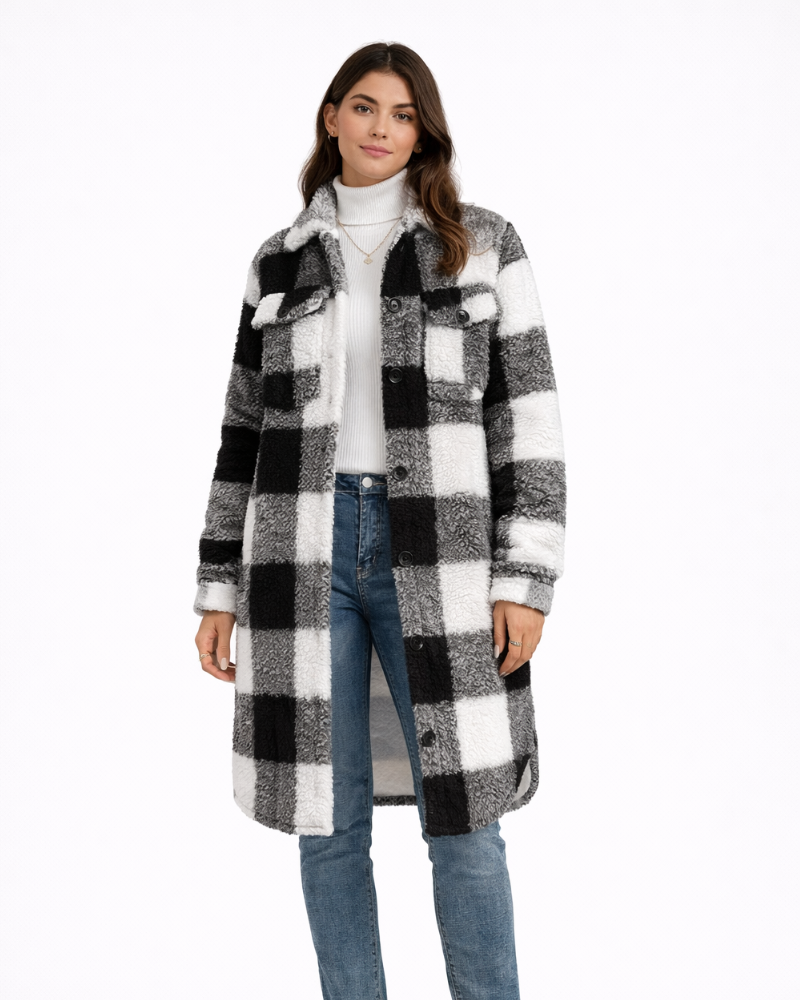 Guada Cappotto Teddy Donna Oversize – Cappotto Invernale Morbido e Caldo Stile Casual