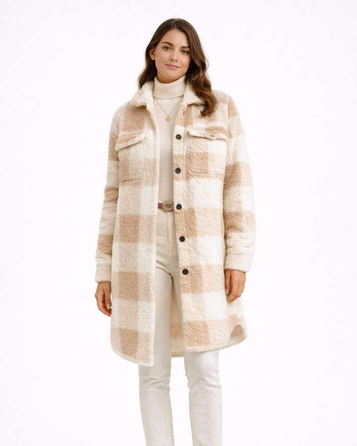 Guada Cappotto Teddy Donna Oversize – Cappotto Invernale Morbido e Caldo Stile Casual