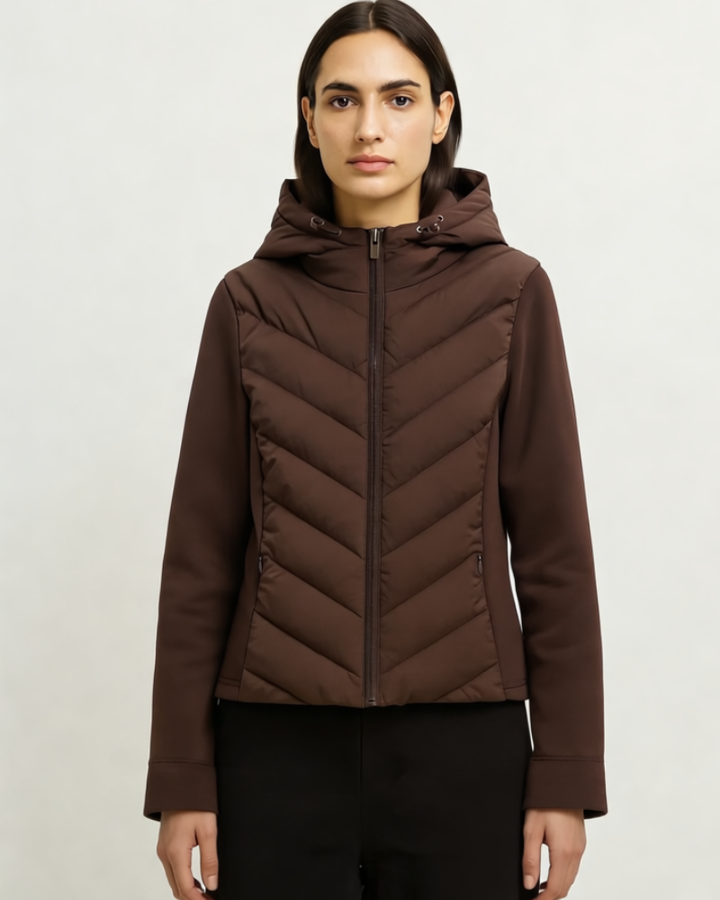 Erich Giacca Softshell Donna Trapuntata – Giacca Leggera con Cappuccio, Giacca Invernale