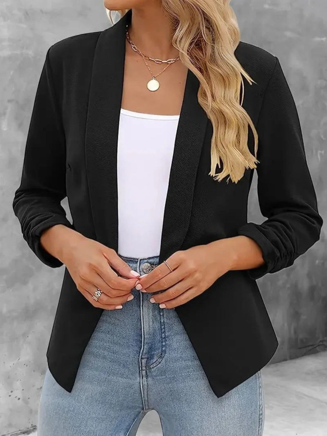 Amanda | Elegante Blazer Aperto Sul Davanti Per Donna | Estate