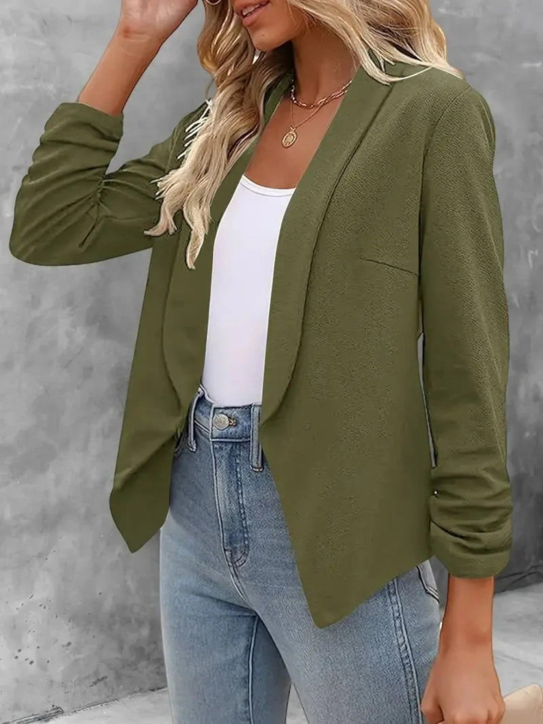 Amanda | Elegante Blazer Aperto Sul Davanti Per Donna | Estate