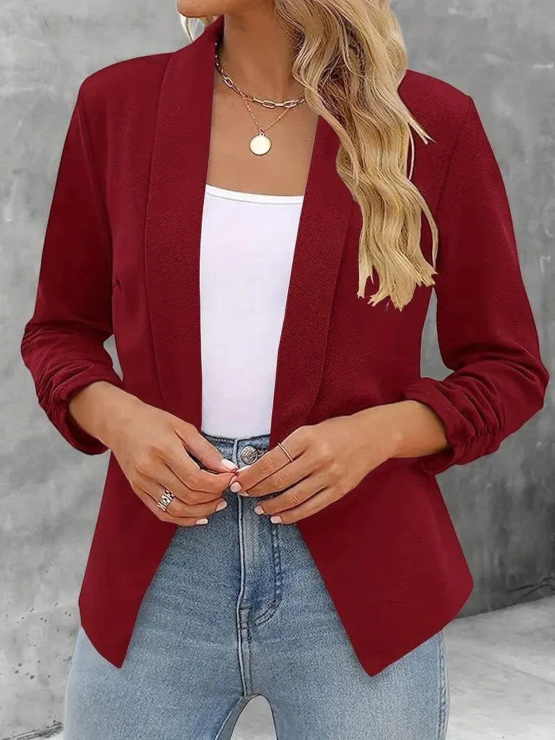 Amanda | Elegante Blazer Aperto Sul Davanti Per Donna | Estate
