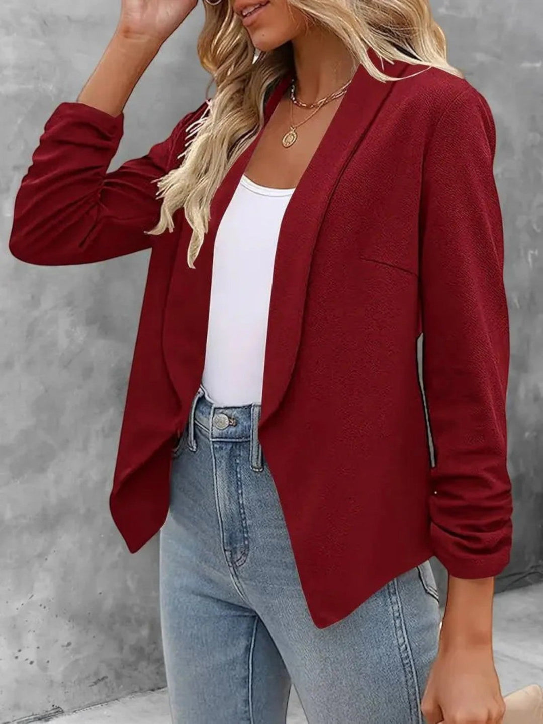 Amanda | Elegante Blazer Aperto Sul Davanti Per Donna | Estate