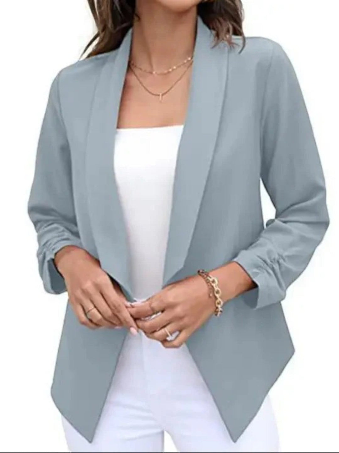 Amanda | Elegante Blazer Aperto Sul Davanti Per Donna | Estate
