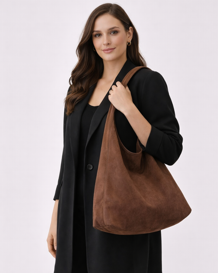 Leina Borsa a Spalla Donna – Shopper Capiente, Tracolla Larga, Borsa Quotidiana