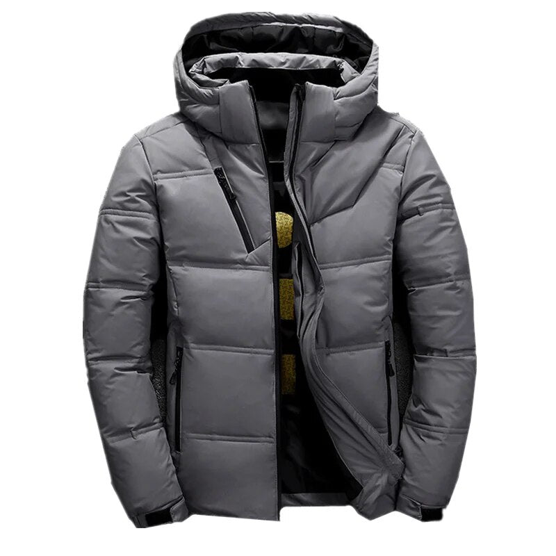 Zavien Giacca da Sci Uomo Slim Fit – Jacket Invernale con Cappuccio Imbottito e Isolamento Termico