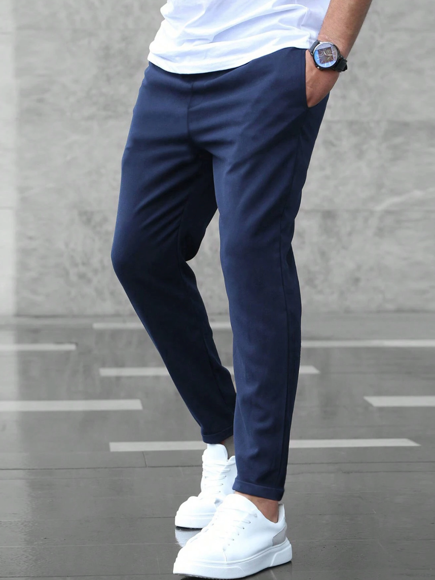Pantaloni Elasticizzati Da Uomo | Con Tasca