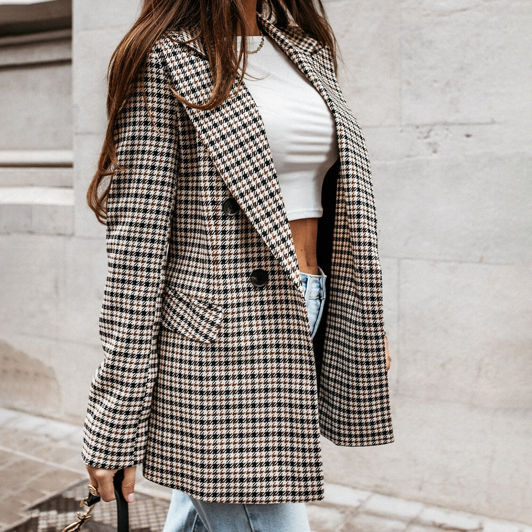 Blazer Casual Da Donna | Design A Quadri