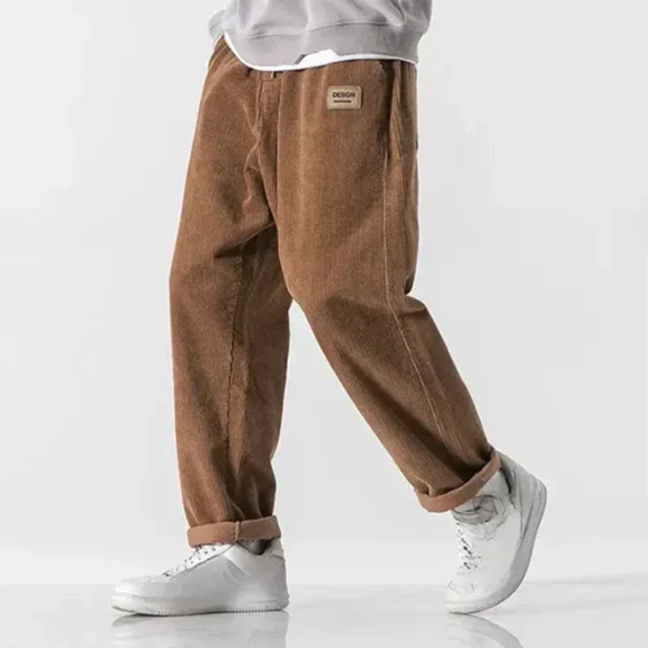 Pantalone In Velluto A Coste Da Uomo | Oversize