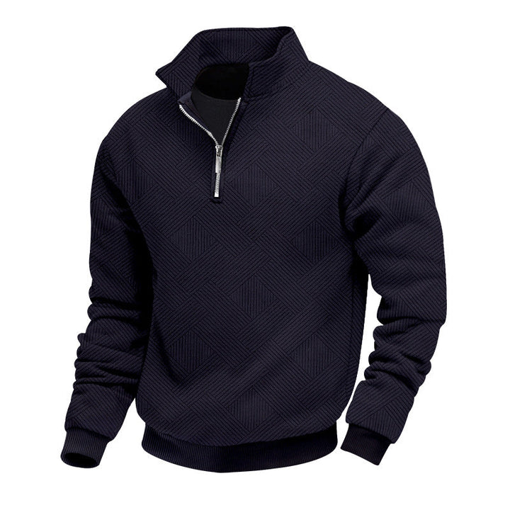 Maglione Lavorato A Maglia Da Uomo Con Mezza Zip | Manica Lunga