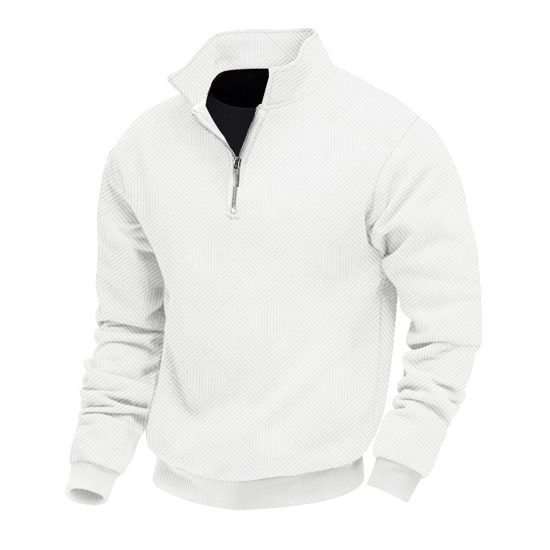 Maglione Lavorato A Maglia Da Uomo Con Mezza Zip | Manica Lunga