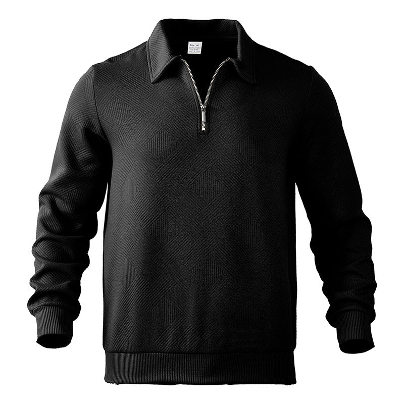 Maglione Polo Invernale Da Uomo | Mezza Zip