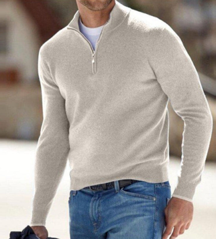 Maglione Da Uomo Manica Lunga | Mezza Zip
