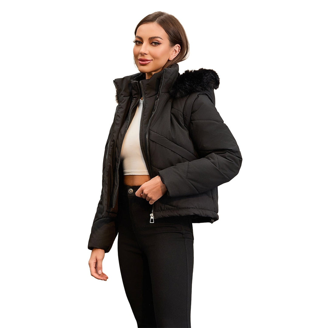Nolyn Giacca Invernale Donna 2-in-1 – Cappotto con Gilet Rimovibile e Cappuccio Staccabile