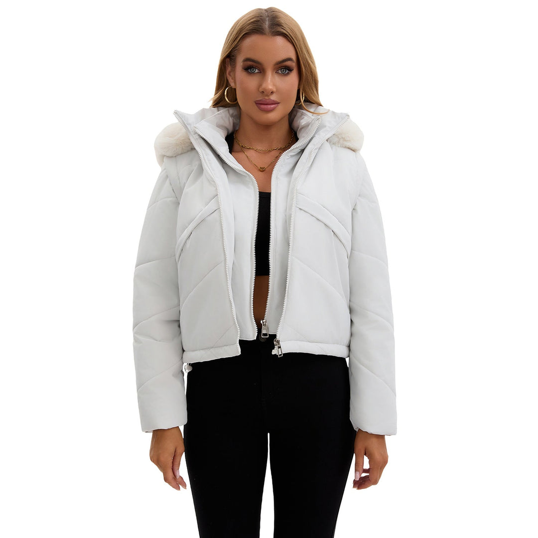 Nolyn Giacca Invernale Donna 2-in-1 – Cappotto con Gilet Rimovibile e Cappuccio Staccabile