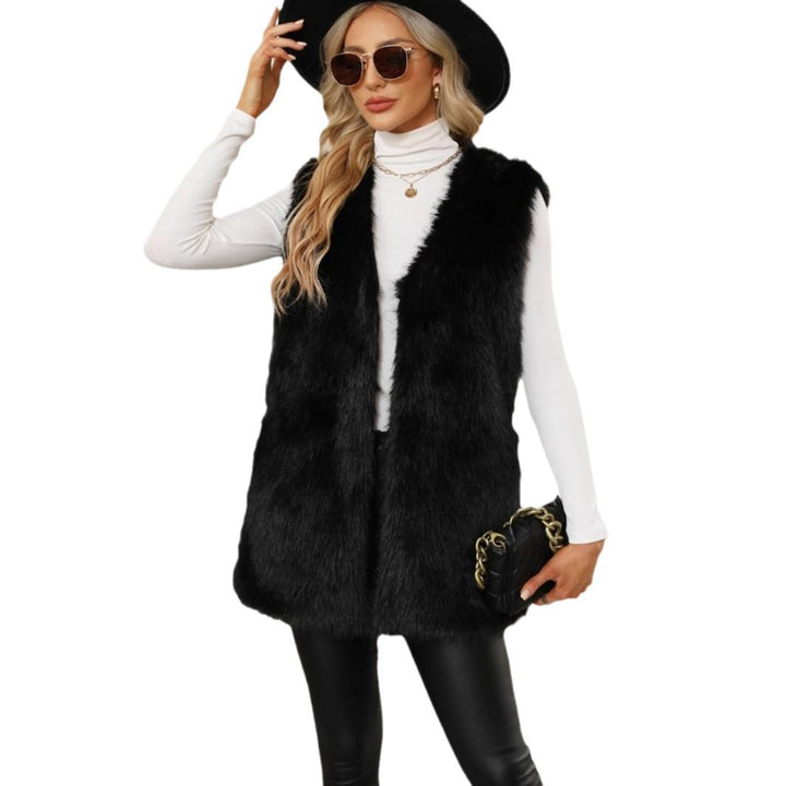 Gwen Gilet in Eco Pelliccia Donna – Cardigan Chic con Vestibilità Morbida e Fronte Aperto