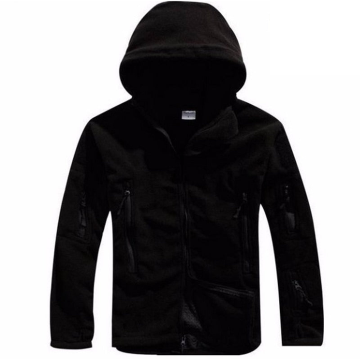 Raw Giacca Uomo in Pile Termico Stile Militare – Antivento, Cappuccio & Comfort Outdoor