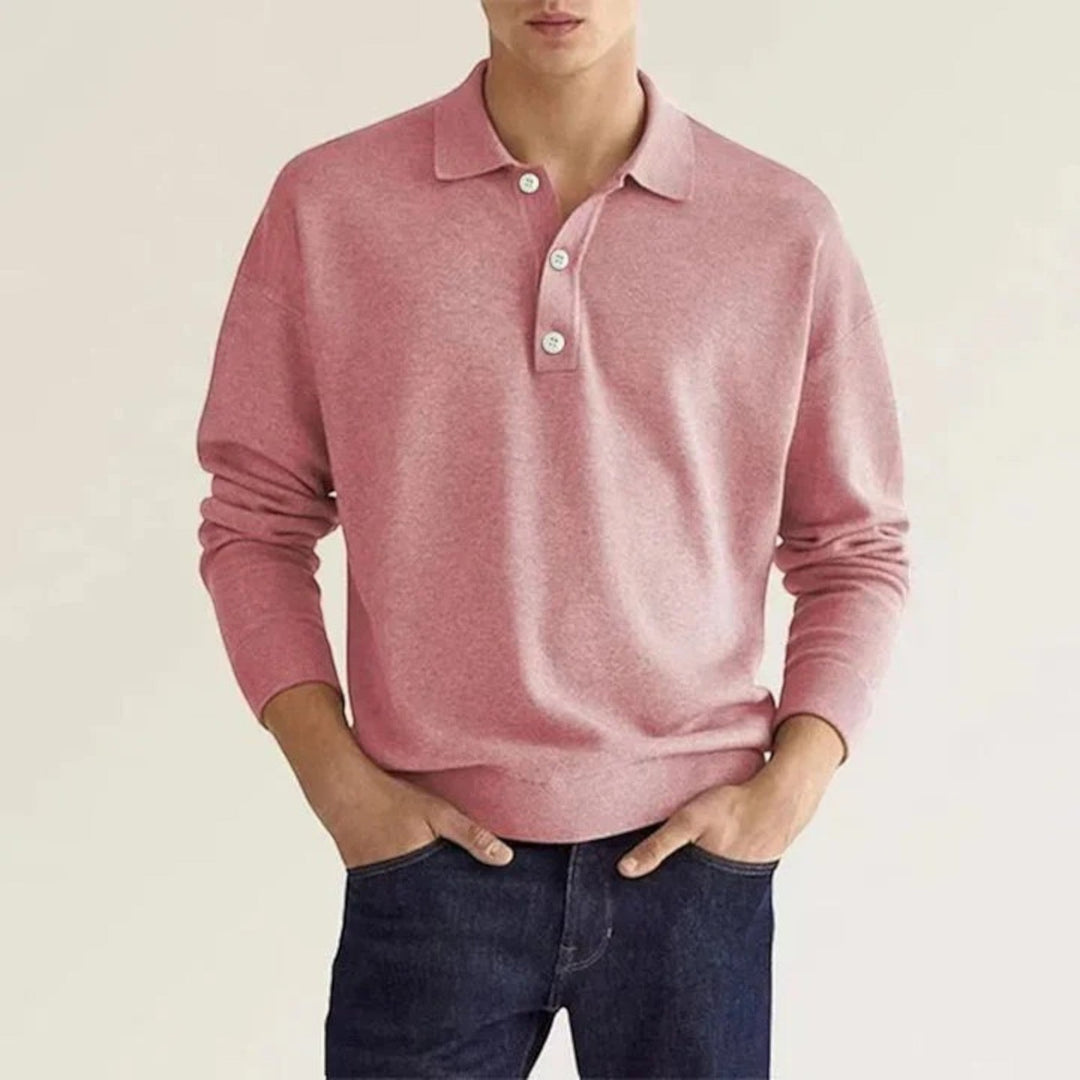 Simon | Polo Casual Da Uomo | Manica Lunga