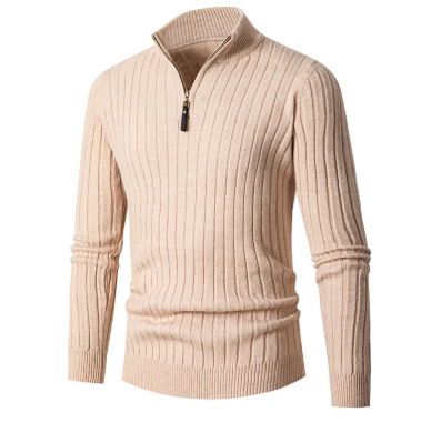 Maglione Casual Da Uomo Con Mezza Zip | Lavorato A Maglia