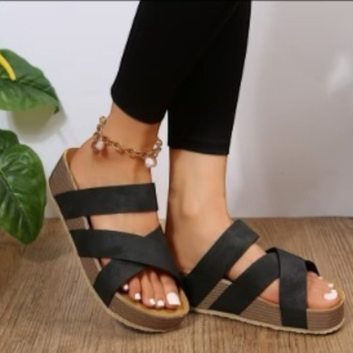 Lysiane | Sandale confortabile cu platformă pentru femei | Vară