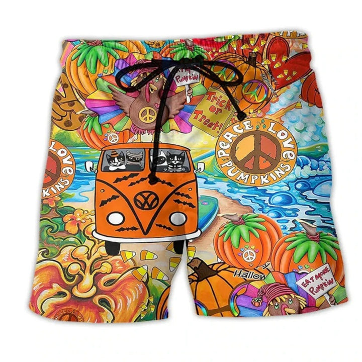 Léo | Pantalones Cortos De Playa Estampados Para Hombre | Verano