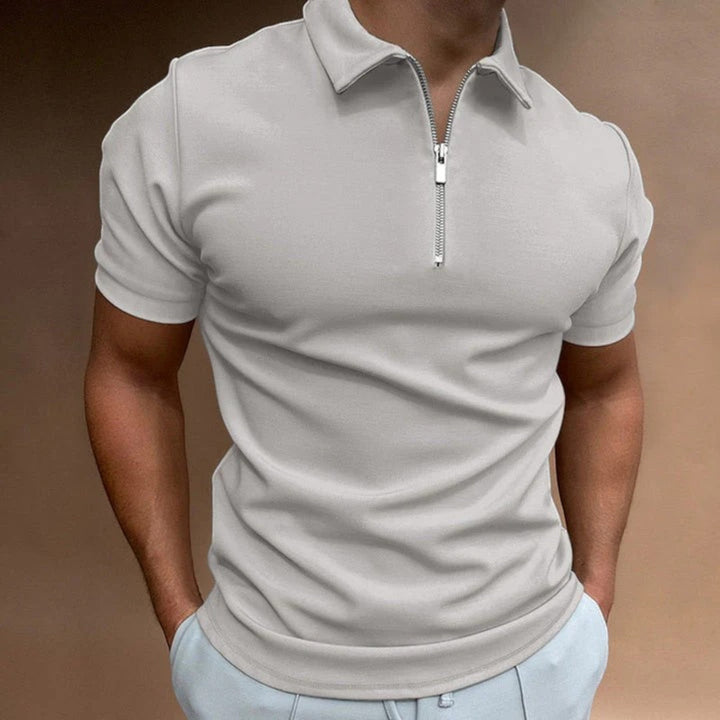 Théodore | Pánské ležérní polo tričko | Poloviční zip
