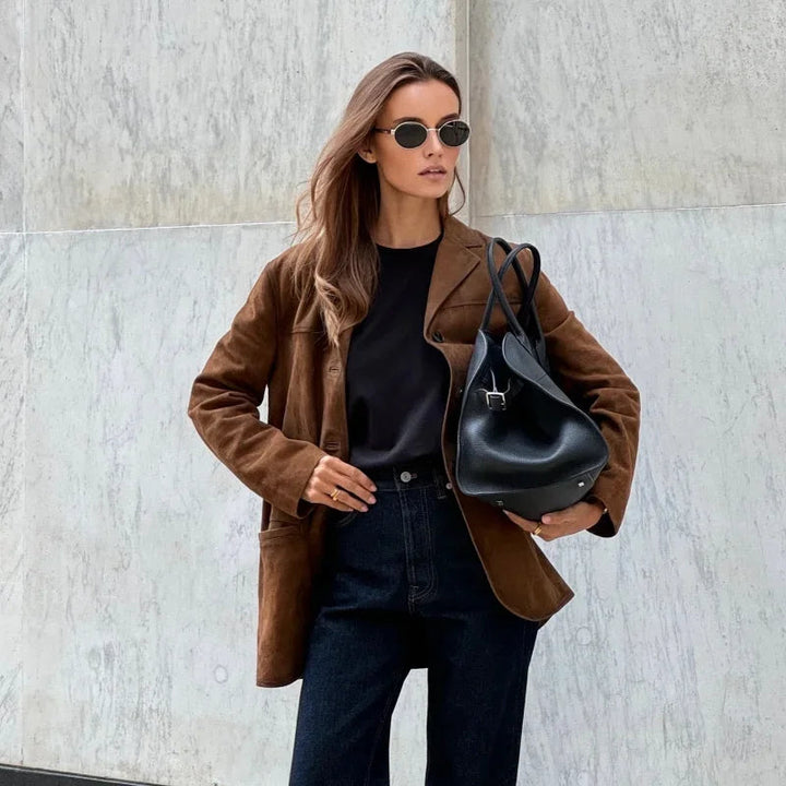 Giacca In Pelle Scamosciata Per Donna | Inverno
