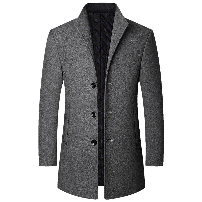 Jasper Cappotto Uomo in Misto Lana – Business Casual, Elegante e Caldo