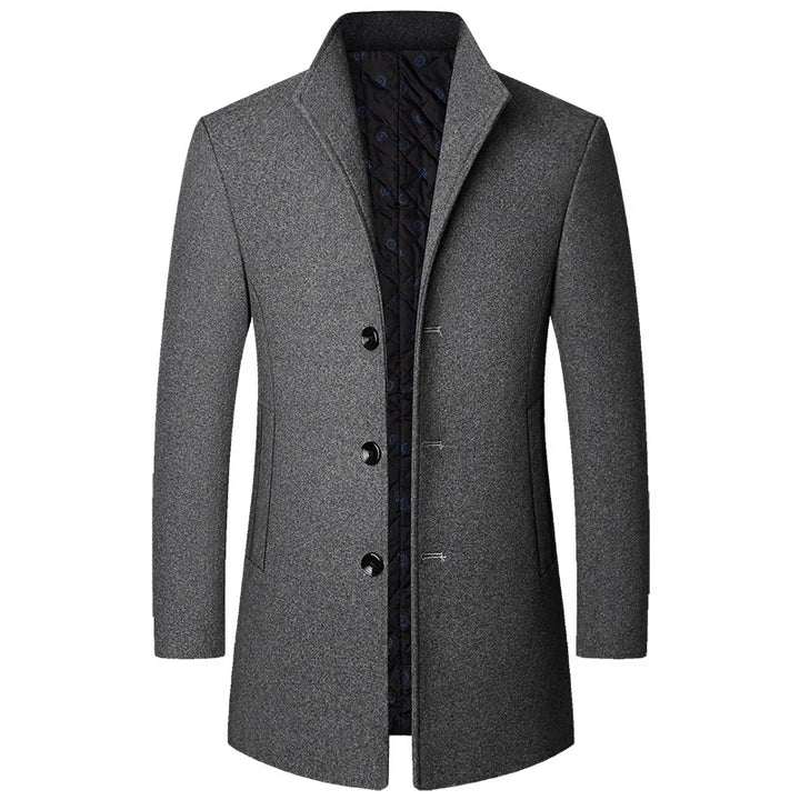 Jasper Cappotto Uomo in Misto Lana – Business Casual, Elegante e Caldo