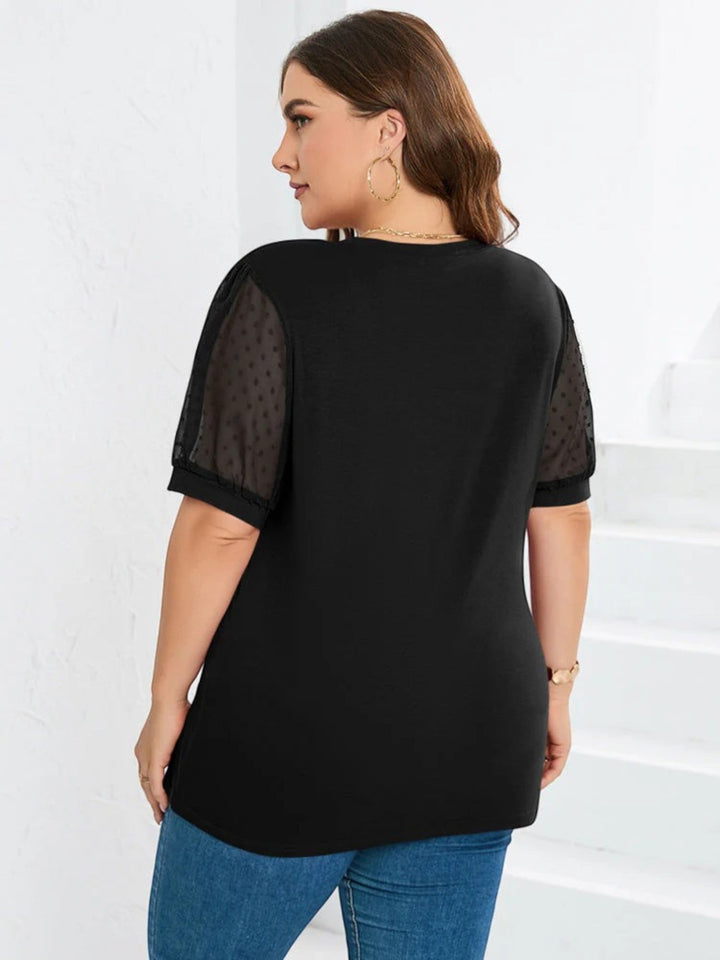 Anouk | Top Elegante Con Scollo A V Per Donna | Maniche Corte