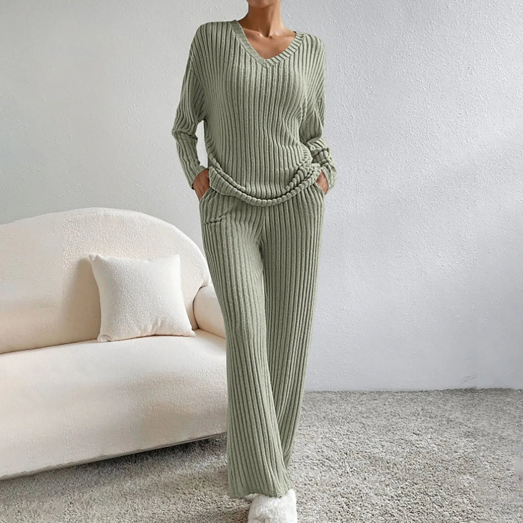 Elin Set Loungewear Donna a Coste – Comodo, Trendy e Due Pezzi Casual
