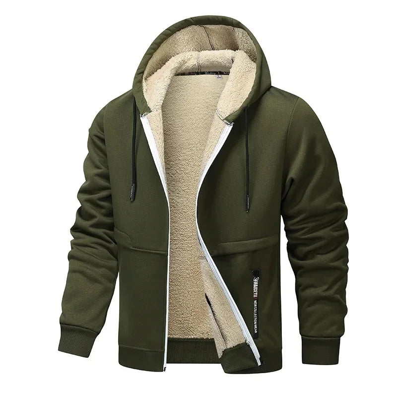 Casual Fleece Jacket for Men with Long Sleeve | Winter