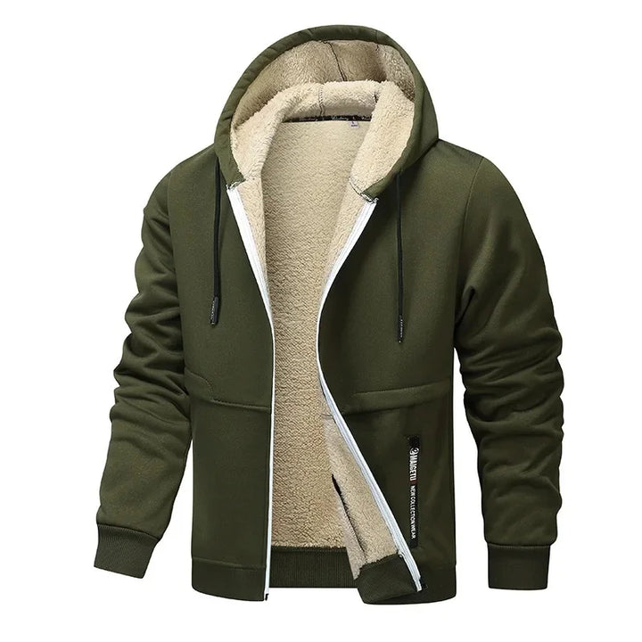 Casual Fleece Jacket for Men with Long Sleeve | Winter