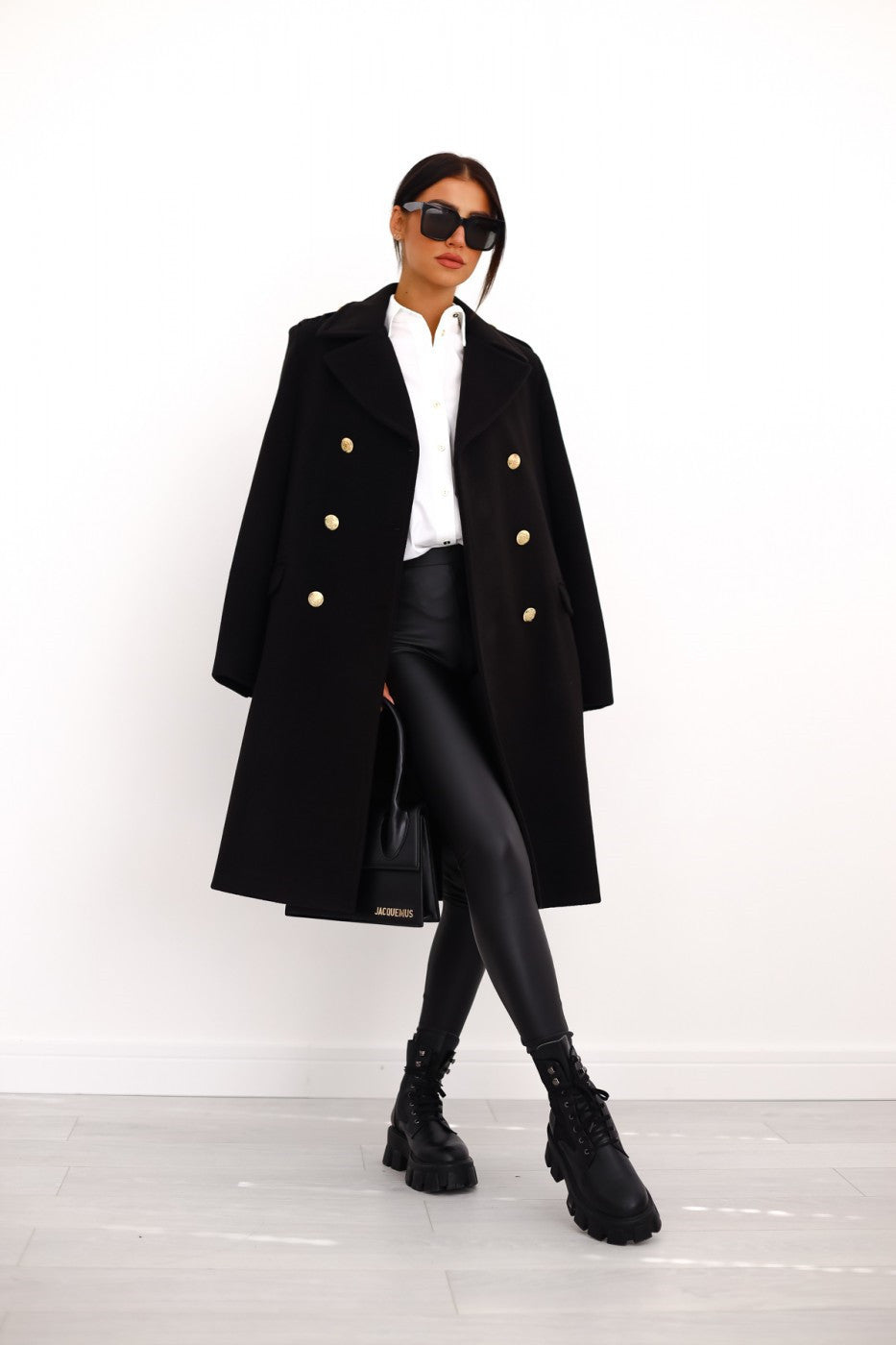 Trenchcoat dame med slagkrage | Vinter
