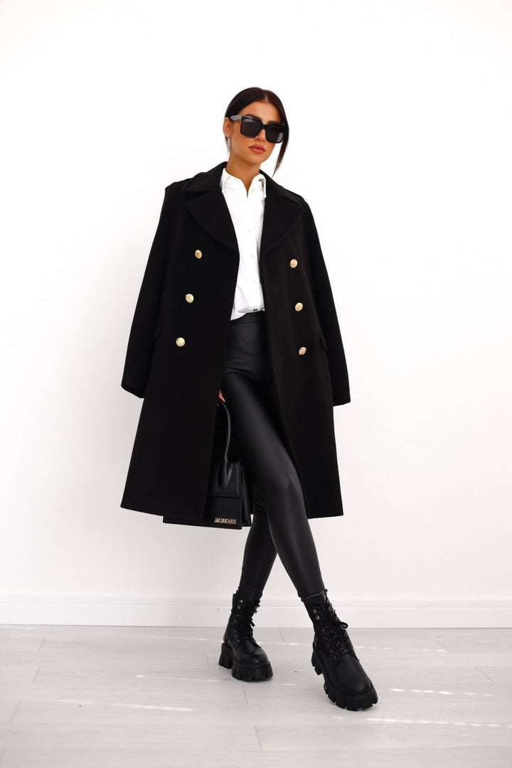 Trenchcoat dame med slagkrage | Vinter