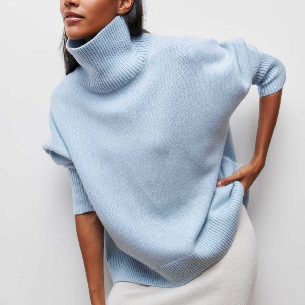 Maglione Lungo Casual Da Donna | Dolcevita