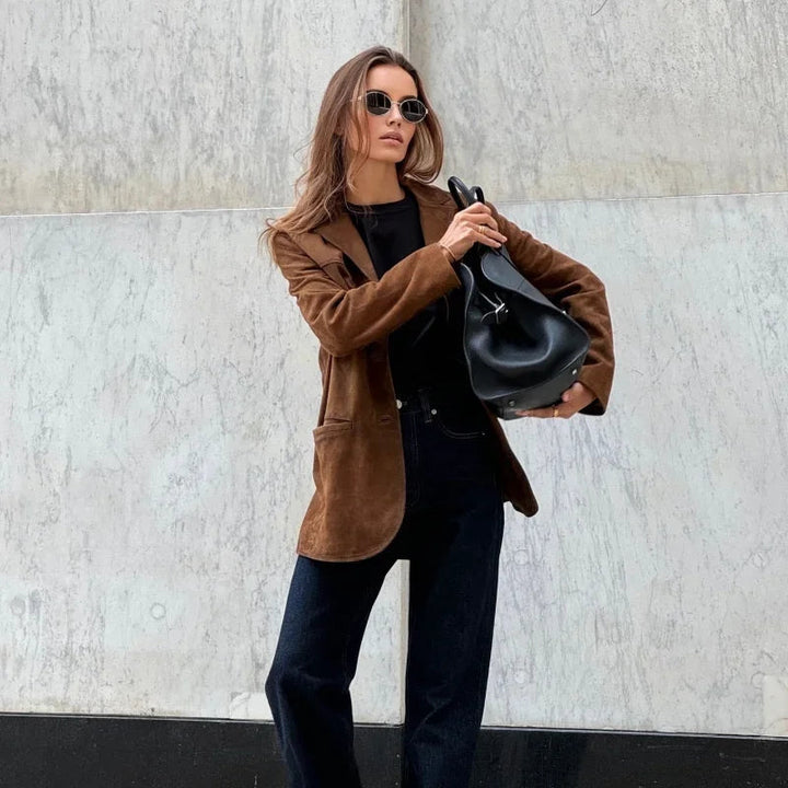 Giacca In Pelle Scamosciata Per Donna | Inverno